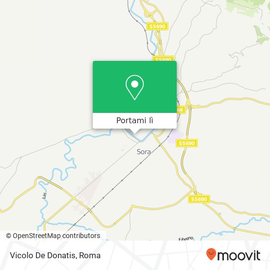 Mappa Vicolo De Donatis
