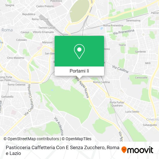 Mappa Pasticceria Caffetteria Con E Senza Zucchero