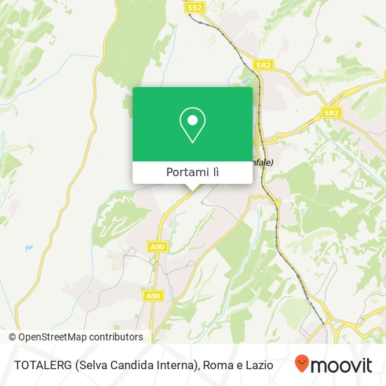 Mappa TOTALERG (Selva Candida Interna)