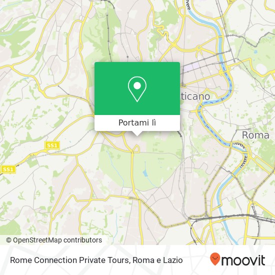 Mappa Rome Connection Private Tours