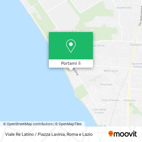Mappa Viale Re Latino / Piazza Lavinia