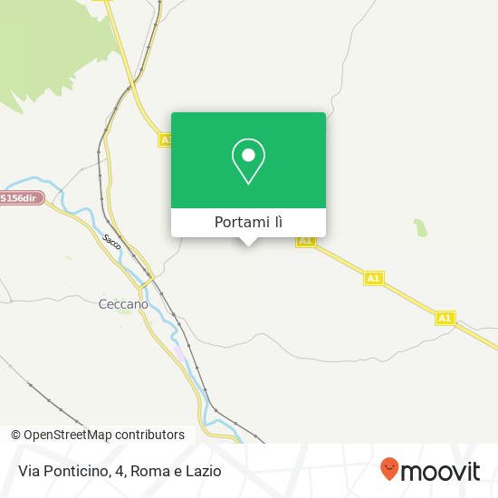 Mappa Via Ponticino, 4