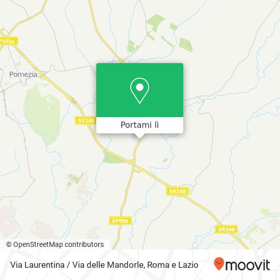 Mappa Via Laurentina / Via delle Mandorle