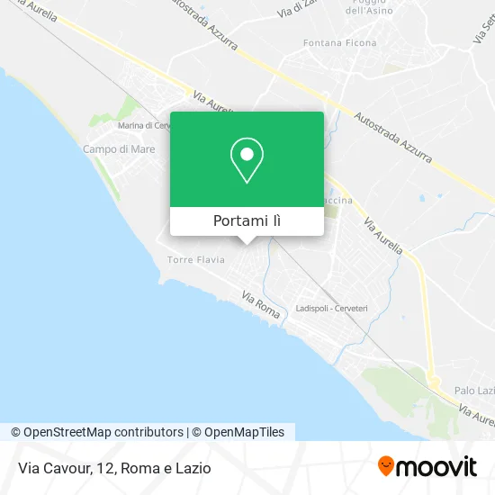 Mappa Via Cavour, 12