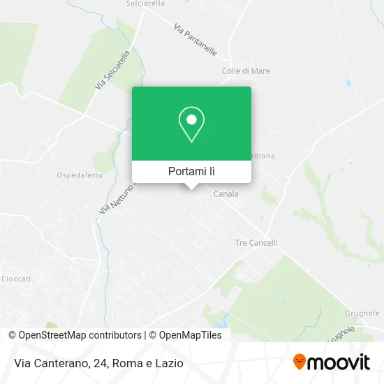 Mappa Via Canterano, 24