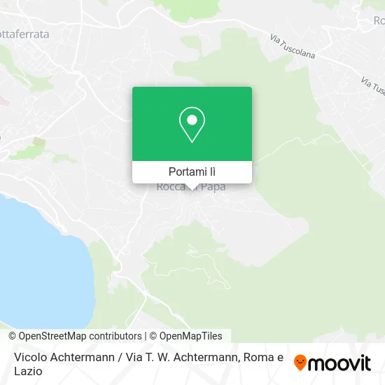 Mappa Vicolo Achtermann / Via T. W. Achtermann