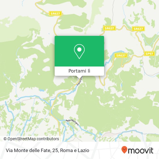 Mappa Via Monte delle Fate, 25