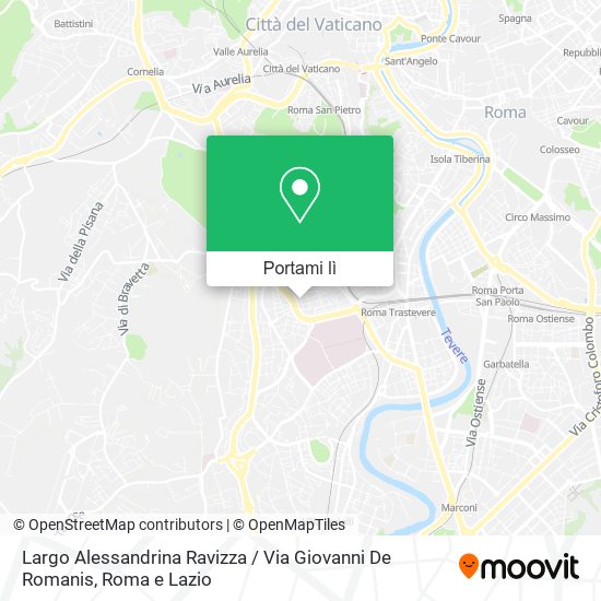 Mappa Largo Alessandrina Ravizza / Via Giovanni De Romanis