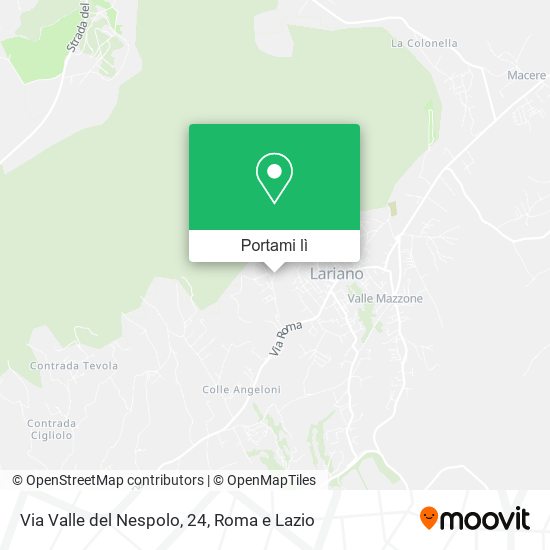 Mappa Via Valle del Nespolo, 24