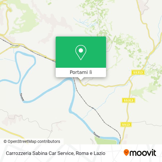 Mappa Carrozzeria Sabina Car Service