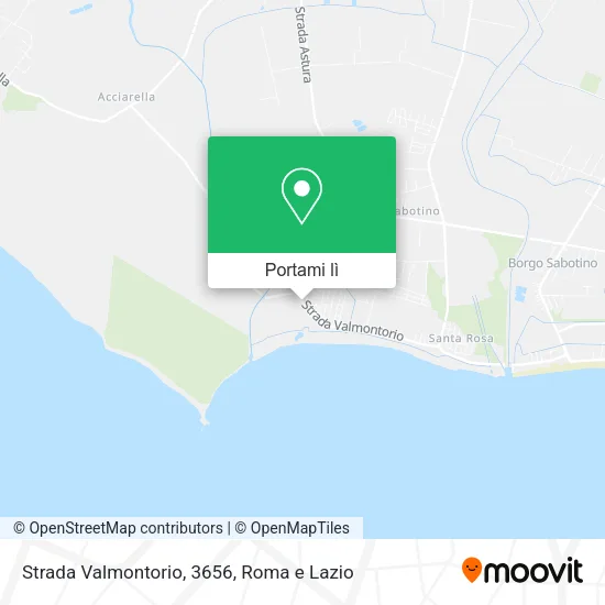 Mappa Strada Valmontorio, 3656