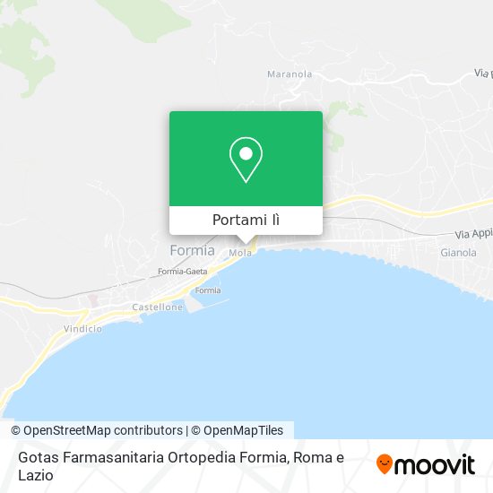 Mappa Gotas Farmasanitaria Ortopedia Formia