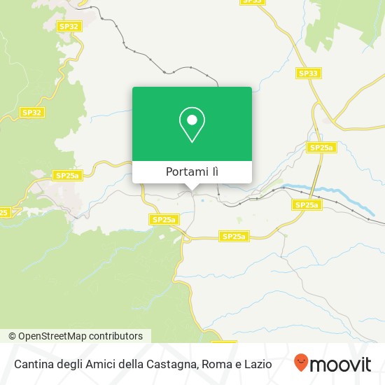 Mappa Cantina degli Amici della Castagna