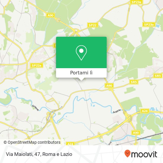 Mappa Via Maiolati, 47