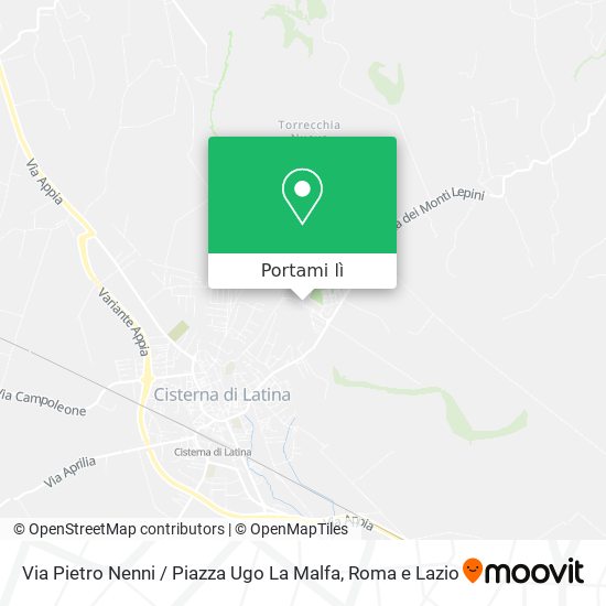 Mappa Via Pietro Nenni / Piazza Ugo La Malfa