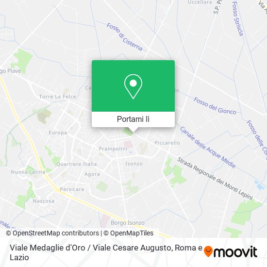 Mappa Viale Medaglie d'Oro / Viale Cesare Augusto