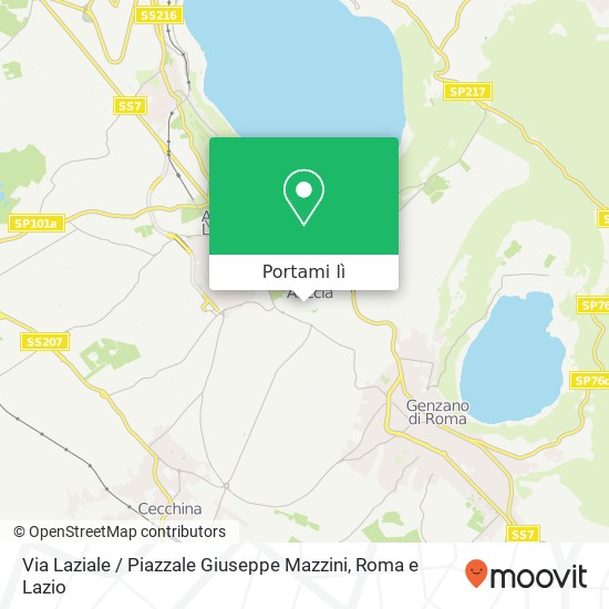 Mappa Via Laziale / Piazzale Giuseppe Mazzini