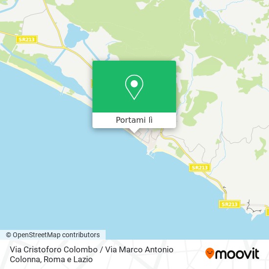 Mappa Via Cristoforo Colombo / Via Marco Antonio Colonna