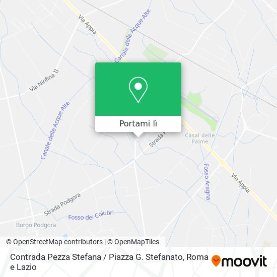 Mappa Contrada Pezza Stefana / Piazza G. Stefanato