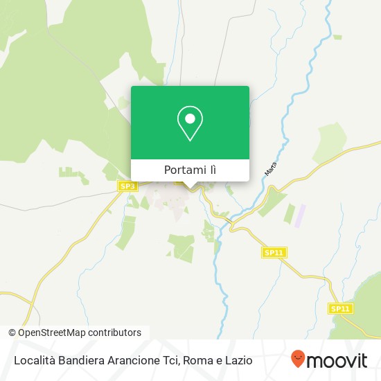 Mappa Località Bandiera Arancione Tci