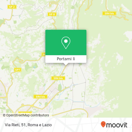 Mappa Via Rieti, 51