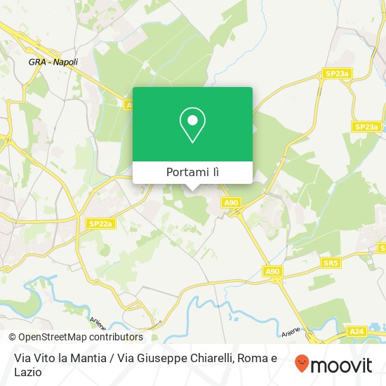 Mappa Via Vito la Mantia / Via Giuseppe Chiarelli