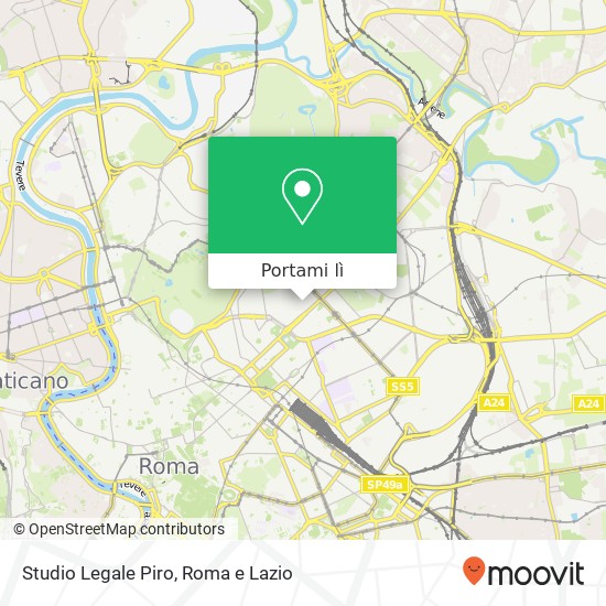 Mappa Studio Legale Piro