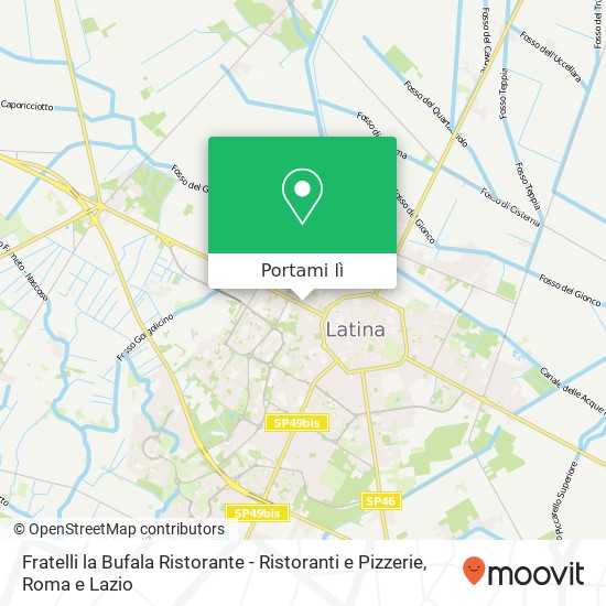 Mappa Fratelli la Bufala Ristorante - Ristoranti e Pizzerie