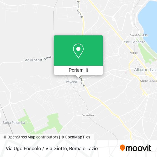 Mappa Via Ugo Foscolo / Via Giotto