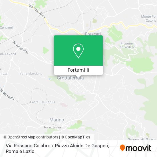 Mappa Via Rossano Calabro / Piazza Alcide De Gasperi