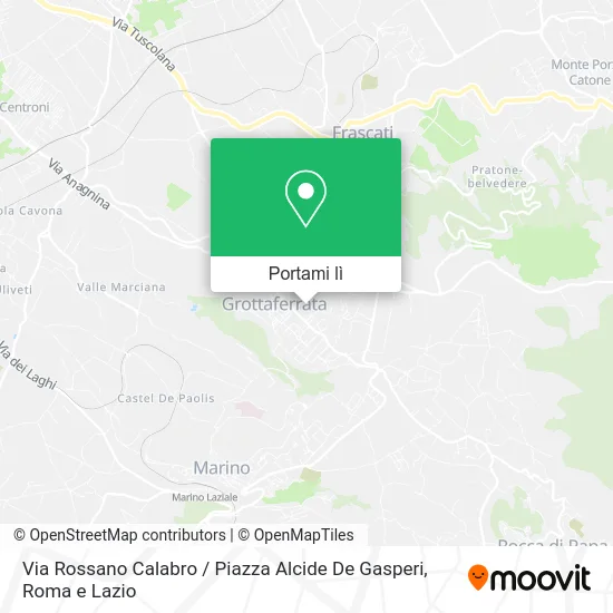 Mappa Via Rossano Calabro / Piazza Alcide De Gasperi