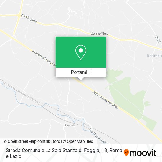 Mappa Strada Comunale La Sala Stanza di Foggia, 13