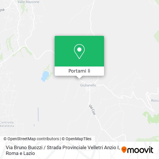 Mappa Via Bruno Buozzi / Strada Provinciale Velletri Anzio I