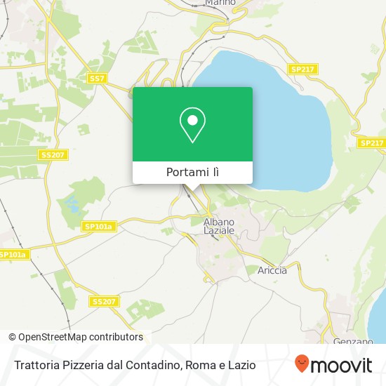 Mappa Trattoria Pizzeria dal Contadino