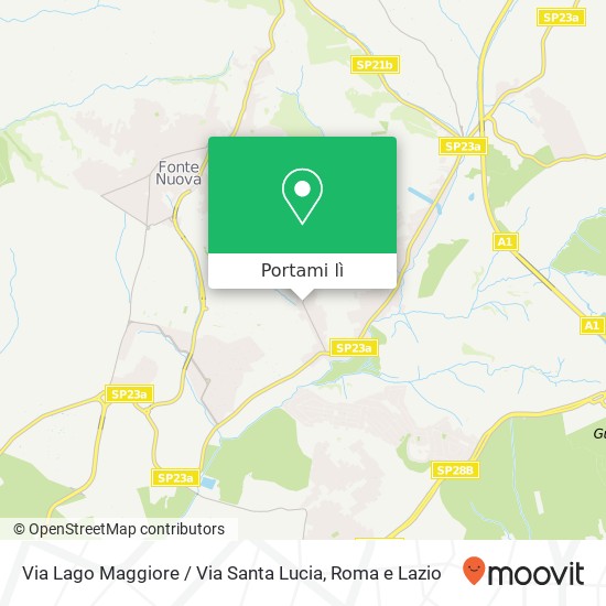 Mappa Via Lago Maggiore / Via Santa Lucia
