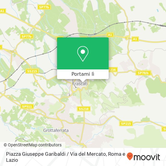 Mappa Piazza Giuseppe Garibaldi / Via del Mercato