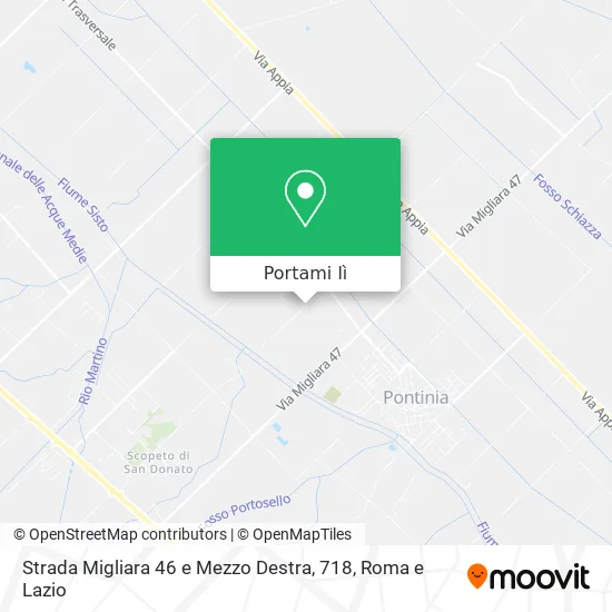 Mappa Strada Migliara 46 e Mezzo Destra, 718