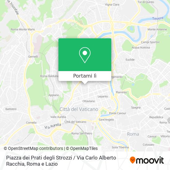 Mappa Piazza dei Prati degli Strozzi / Via Carlo Alberto Racchia