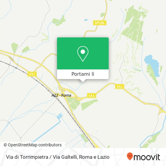 Mappa Via di Torrimpietra / Via Galtelli