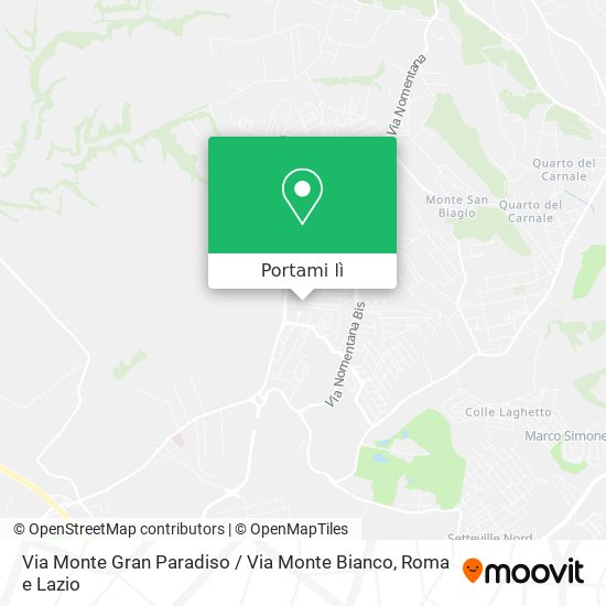 Mappa Via Monte Gran Paradiso / Via Monte Bianco