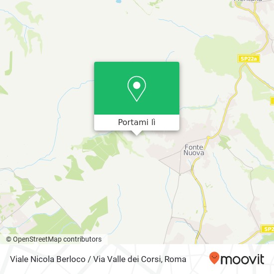 Mappa Viale Nicola Berloco / Via Valle dei Corsi