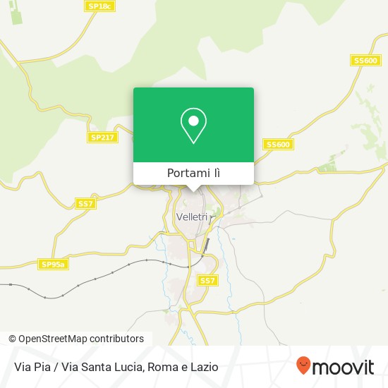 Mappa Via Pia / Via Santa Lucia