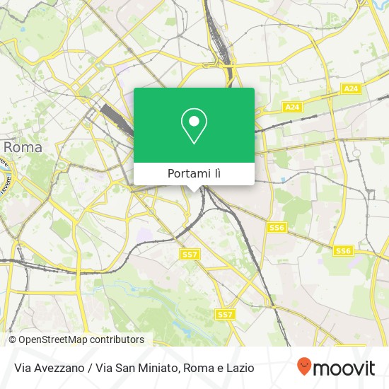 Mappa Via Avezzano / Via San Miniato