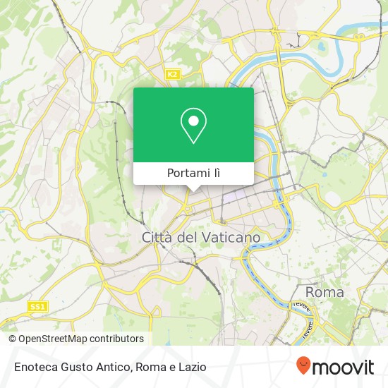 Mappa Enoteca Gusto Antico