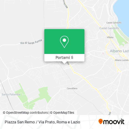 Mappa Piazza San Remo / Via Prato