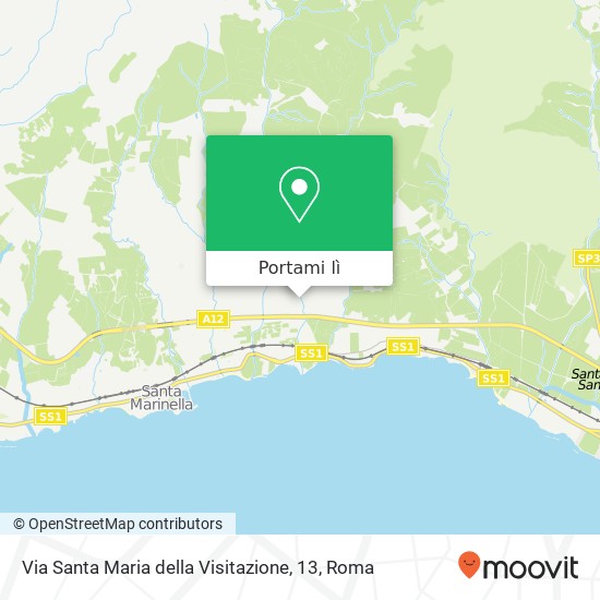 Mappa Via Santa Maria della Visitazione, 13