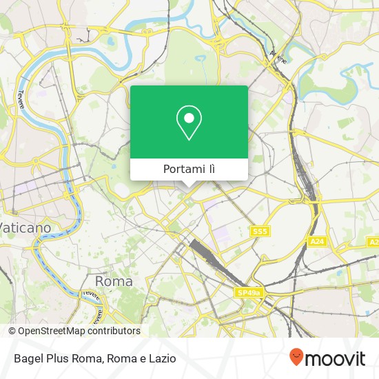 Mappa Bagel Plus Roma