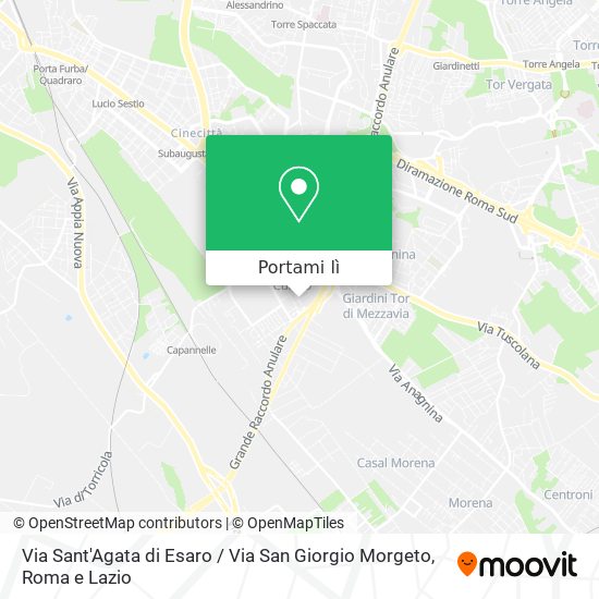 Mappa Via Sant'Agata di Esaro / Via San Giorgio Morgeto
