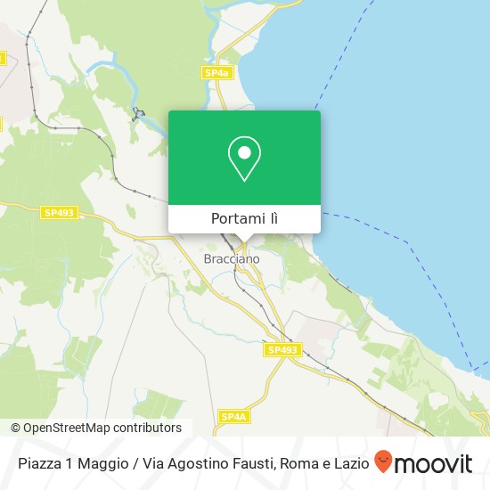 Mappa Piazza 1 Maggio / Via Agostino Fausti