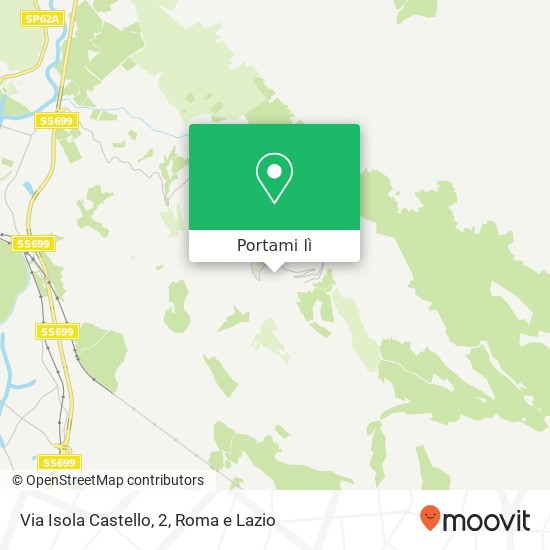 Mappa Via Isola Castello, 2
